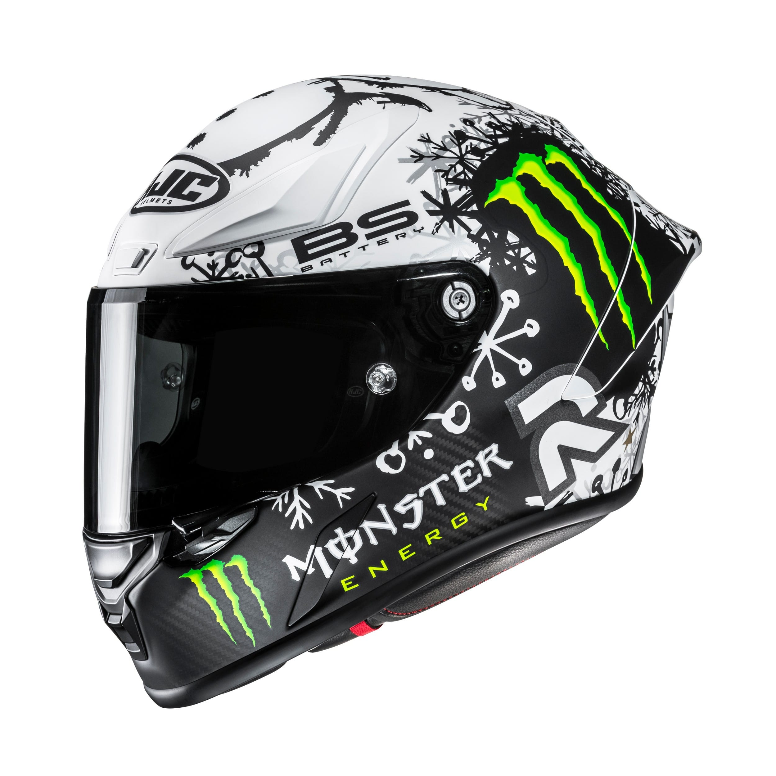 HJC RPHA1 FIM V2 CARBON SNOW DIABLO MC10SF
