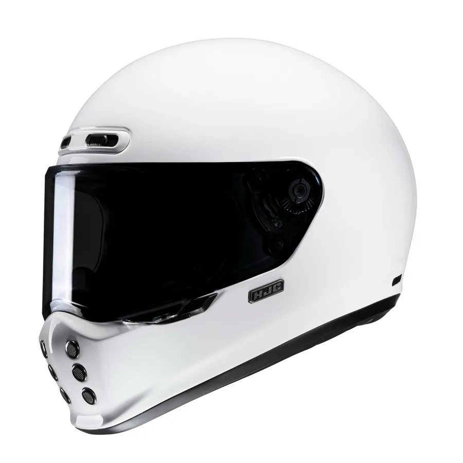 HJC V10 UNI Solid white